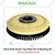 Makage 18 inch Hard Carpet Cleaning Brush for Single Disc Scrubber