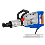 Wadfow 1950W Demolition Breaker 80 J Electric Jack Hammer 18kg Concrete Breaker with 2 Chisels and Case (WDB2D95)