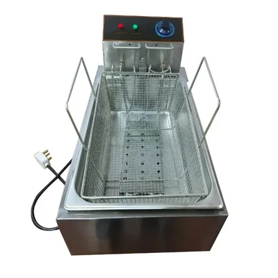 Heavy Duty Indian 18L Single Electric Fat Fryer 3500W, SS Body