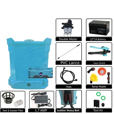 Heavy Duty 12 V 14 Ah 18L Double Motor Battery Sprayer for Agriculture and Garden use 