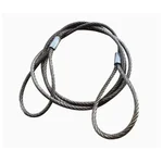 National 18 mm 3 Meter Wire Rope Sling,6x19 IWRC, Single Leg For Lifting, Rigging, and Material Handling