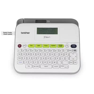 Brother 18mm TZe Tape QWERTY Desktop Barcode Graphic Screen Label Maker Printer Machine PT-D400