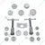 Premium Quality 18 pcs Brake Piston Caliper Rewind Tool Set