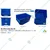 Avsar 350 x 200 x 200 mm FPO Blue Storage Bins With Vertical & Horizontal Partition, HDPE Material (Bin-45) (Pack Of 18)