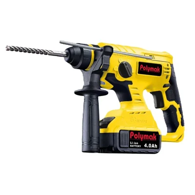 Polymak 18V Brushless 1400RPM 20mm Cordless Rotary Hammer PM-CRH-18VB-2BL