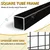 KTG 1.8 x 5.7 feet Standing Wire Grid Wall Panels, Display Rack With T-Base Wheels For Shows, Black(Pack-1 pc)