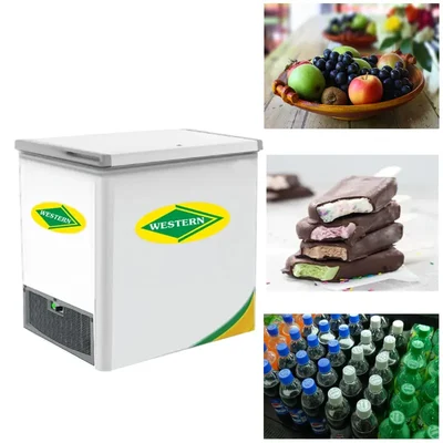 WESTERN D225H122 Single Door 190L Hard Top Chest/Deep Freezer for Ice Cream, Instant Food and Other Beverages