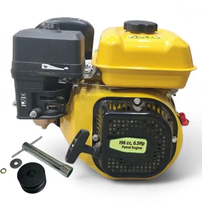 High Quality 196CC 6.5 HP 4 Stroke Single Cylinder Air Cooled Recoil Start Petrol Engine With Accessories, 3.6L Fuel Tank