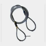 National 19 mm 2 Meter Wire Rope Sling,6x19 IWRC, Single Leg For Lifting, Rigging, and Material Handling