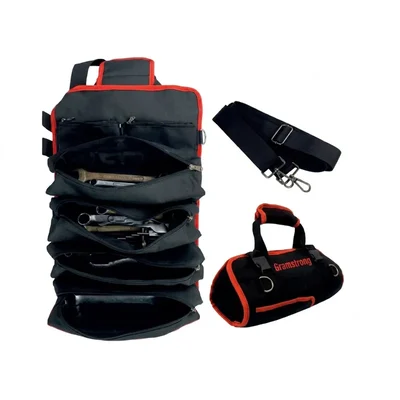 Gramstrong 19x12 Inch 14 Pockets Portable Tool Storage Roll Bag