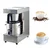Semi-automatic 1 Liter Stainless Steel Coffee Brewer Machine with Black Decoction
