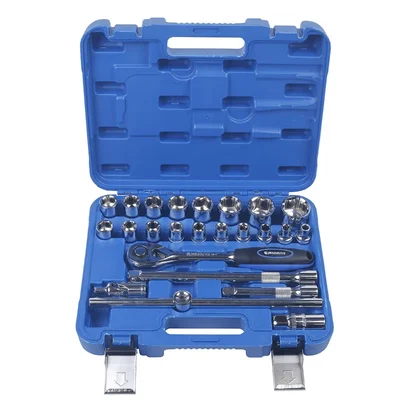 JrsDrive (E-624-N) 1/2" Dr. 24 Pcs Sockets Set With Blow Mold Case
