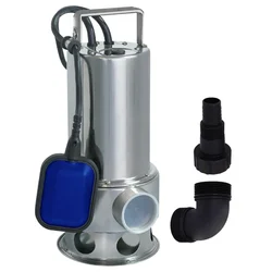 Heavy Duty 1 HP Single Phase SS Body Dewatering Sewage Submersible Pump, Copper Winding & 13000 LPH With Float Switch