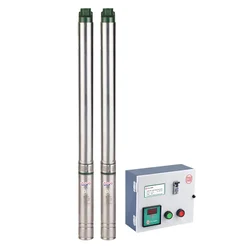 CRI 1Hp 7 Stage 4"(V4) 1Phase Oil Filled Submersible Pump With CP, 50m Head (ZUNO, CRI4R-5/07) - 1 Year Warranty