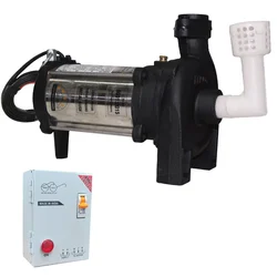 Enjoy 1HP 1Phase Mini Openwell Pump, 100ft Max. Head, Copper Rotor & Copper Winding With Control Panel - 1 Year Warranty