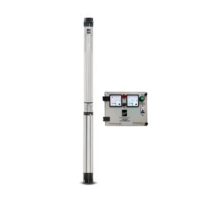 Kirloskar 1 HP 10 Stage 8 Cm 1Ph Water Filled Submersible Pump With CP, 121ft Head - 1 Year Warranty (KS3 PURNA 60-1010)