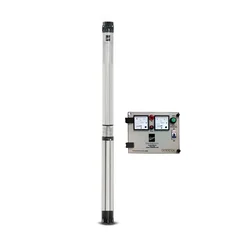 Kirloskar 1 HP 10 Stage 8 Cm 1Ph Water Filled Submersible Pump With CP, 121ft Head - 1 Year Warranty (KS3 PURNA 60-1010)