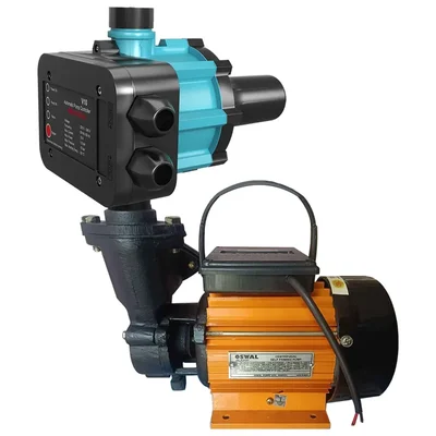 Oswal 1Hp Single Phase Booster Pump with Havells Controller Suitable for Upto 4 Outlets