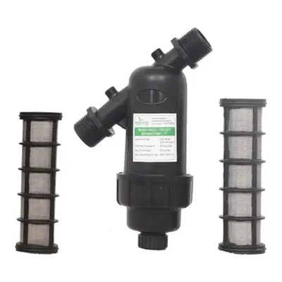 Premium Quality 1 Inch Screen Filter With One Extra Screen Element With 120 Mesh or 130 Micron Tap Mount Water Filter