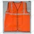 Premium Quality Pack of 50 1" Reflective Tape Safety Jacket With 50 GSM Thickness (Color-Orange)