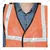 Premium Quality Pack of 50 1" Reflective Tape Safety Jacket With 50 GSM Thickness (Color-Orange)