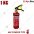 AgniZing ABC Type Fire Extinguisher, 1 Kg