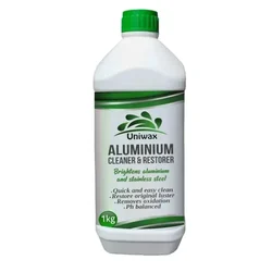 Uniwax 1L Aluminium Cleaner and Restorer To Remove Grease, Dirt and Tough Stains