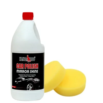 Kangaroo 1L Car Polish Cream Wax High Gloss with Foam Applicators car15 (CP_1 LTR)