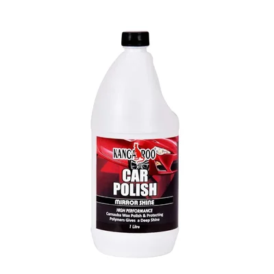 Kangaroo 1L Car Wax Polish Mirror Shine Rich Carnauba with Foam Applicator CP1000N (CP_1 LTR_L1)