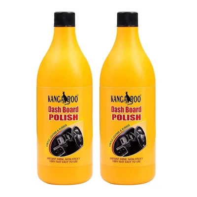 Kangaroo 1L Pack of 2 Dashboard Leather Polish Vinyl Rubber Shine DBBG (DB_1 LTR PACK OF 2)