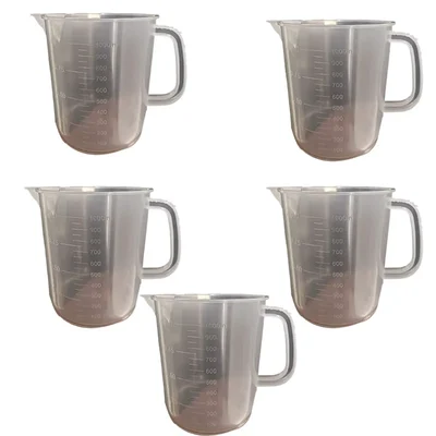 SBT Instruments Plastic 10pcs Measuring Jug 1000ml (1 LTR) Beaker with Handle for Laboratory