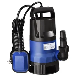 Heavy Duty 0.5Hp Single Phase PP Body Dewatering Sewage Submersible Pump, 5.5m Head, 10500 LPH