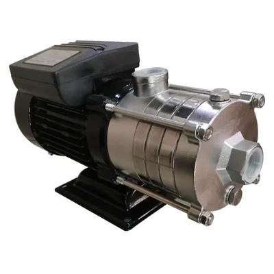 Heavy Duty 0.75Hp Single Phase Copper Winding Pressure Booster Pump, SS Head, 36m Max. Head, 1""x1"" Pipe - 1 Year Warranty 