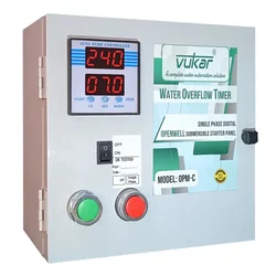 Vukar 1.5 Hp 1Phase Semi-Automatic Openwell Starter Panel With Overflow Timer & Motor Safety (OPM-C) - 3 Months Warranty
