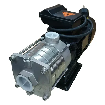 Heavy Duty 1Hp Single Phase Copper Winding Pressure Booster Pump, SS Head, 38m Max. Head, 1.25"x1" Pipe - 1 Year Warranty