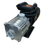 Heavy Duty 1Hp Single Phase Copper Winding Pressure Booster Pump, SS Head, 38m Max. Head, 1.25"x1" Pipe - 1 Year Warranty