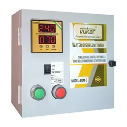 Vukar 2Hp 1Ph Semi Automatic Openwell & Borewell Submersible Pump Starter Panel With Timer (BOM-E) -3 Months Warranty