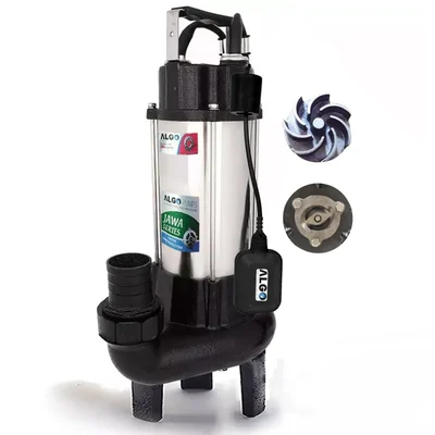 Algo 1 HP Single Phase Jawa Series Waste Water Sewage Pump With Cutter, 12M Head - 1 Year Warranty (SCV-10/C07S)
