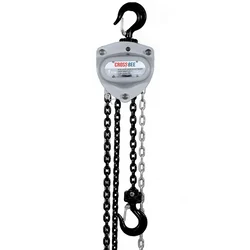 Crossbee 1 ton Chain Pulley Block- 10 Meter Lifting Height & 6 mm Load Chain- Single Fall (Warranty - 6 Months)
