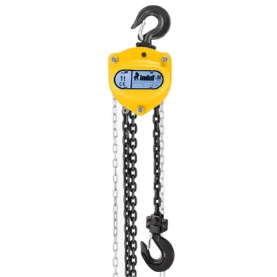 Bajaj indef M Series 1 Ton Single Fall Chain Pulley Block With 6M Load Chain, 6M Hand Chain (1 Year Warranty)