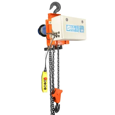 GLOBE 1 Ton 3 Meter Fix Type Electric Chain Hoist With 12 Months Warranty