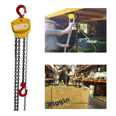 LIFT IT 1 Ton Capacity Chain Pulley Blocks With 3 Meter Lifting Height