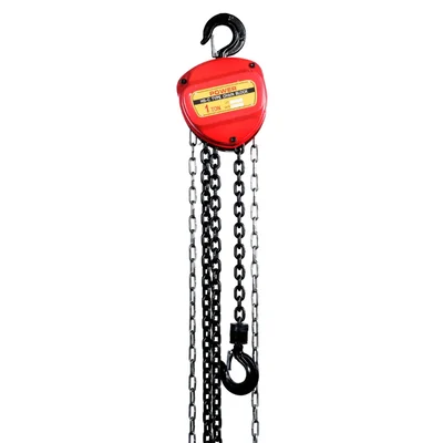 Power 1 Ton x 6 Meter Chain Pulley Block, 6 Meter Standard Lift- Single Fall