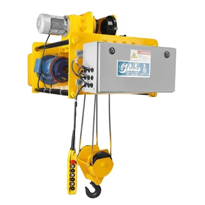 GLOBE 1 Ton 6 Meter AOE Type Electric Wire Rope Hoist With Electric Travelling Trolley And 12 Months Warranty (GWRH M1-82)