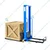 Boltz 1 Ton Self-Loading Semi-Electric Stacker with 1150 x 550 mm Fork (LxW), Lifting Height - 1.6 Meter
