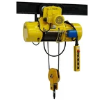 4G 1 Ton CD1 3 phase Electric Wire Rope Hoist With Electric Trolley, 9 meter & 9 mm Wire Rope for Industrial Use