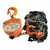 Boltz 2 Ton 6 Meter lift, Chain Pulley Block With 6 meter chain, Double fall, 6 mm load Chain