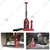Titan 2 Ton Iron Red Double Lift Hydraulic Bottle Jack for Hatchback cars, Taxi - 325 mm Maximum Lifting Height (6 Months Warranty)