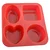 Pack of 5 Silicone Circle, Square, Oval and Heart Shape Soap and Mini Cake Making Mould