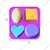 Pack of 5 Silicone Circle, Square, Oval and Heart Shape Soap and Mini Cake Making Mould